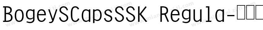 BogeySCapsSSK Regula字体转换